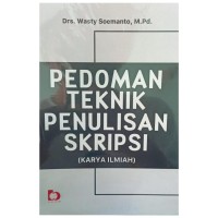 Image of PEDOMAN TEKNIK PENULISAN SKRIPSI