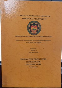 Image of PERBAIKAN PANEL UTAMA DI PT. GEMA NUSA LESTARI