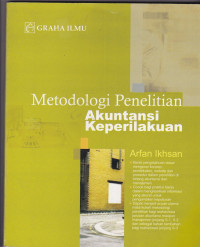 Image of Metodologi Penelitian Akuntansi Keperilakuan